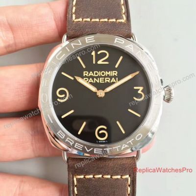 Replica Panerai Radiomir 3 Days Acciaio Brevettato PAM685 Black Dial 47mm Watch